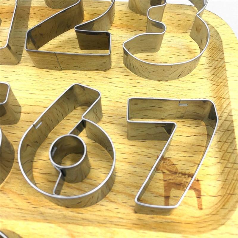 3D Number Shaped Cookie Molds 9 pcs/Set