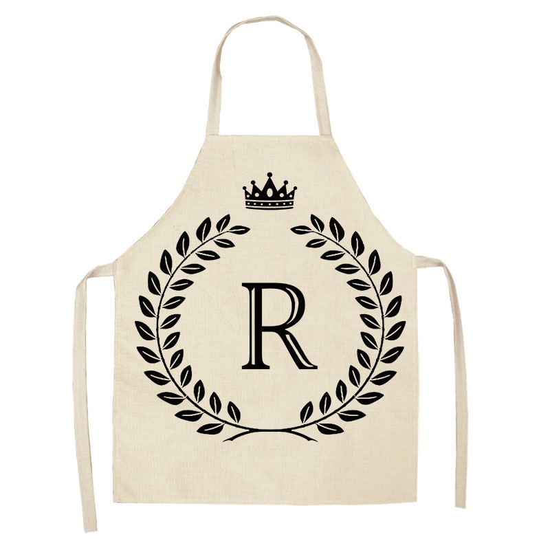 Crown and Letter Printed Kitchen Apron 17a53d1a012580ef609b70: A|B|C|D|E|F|G|H|I|J|K|L|M|N|O|P|Q|R|S|T|U|V|W|X|Y|Z