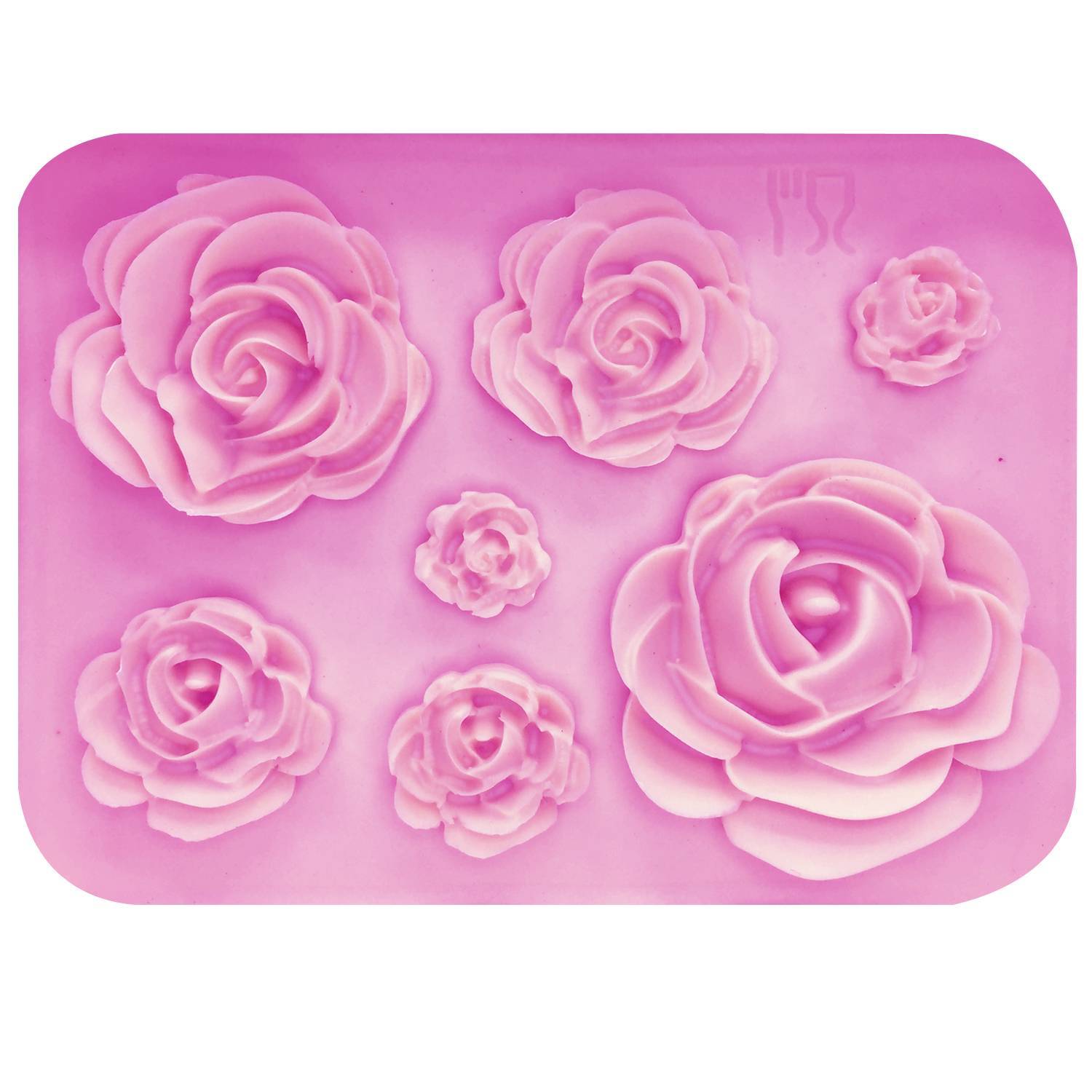 Rose Flowers Shaped Silicone Cake Mold