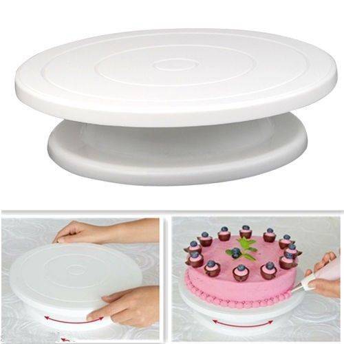 Convenient Rotating Eco-Friendly Plastic Cake Stand