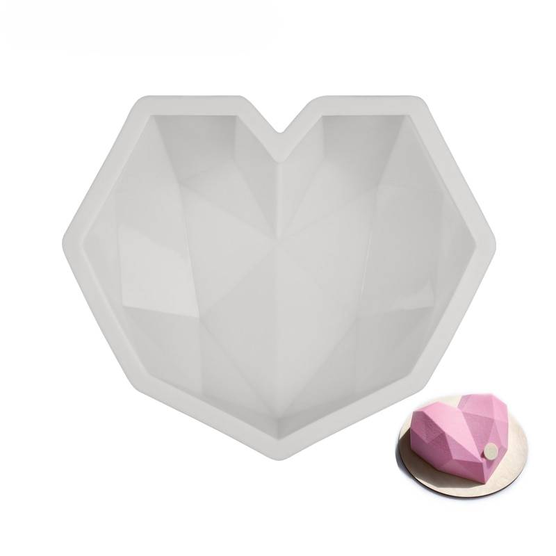 3D Heart Shaped Silicone Molds 880c1273b27d27cfc82004: Diamond|Heart