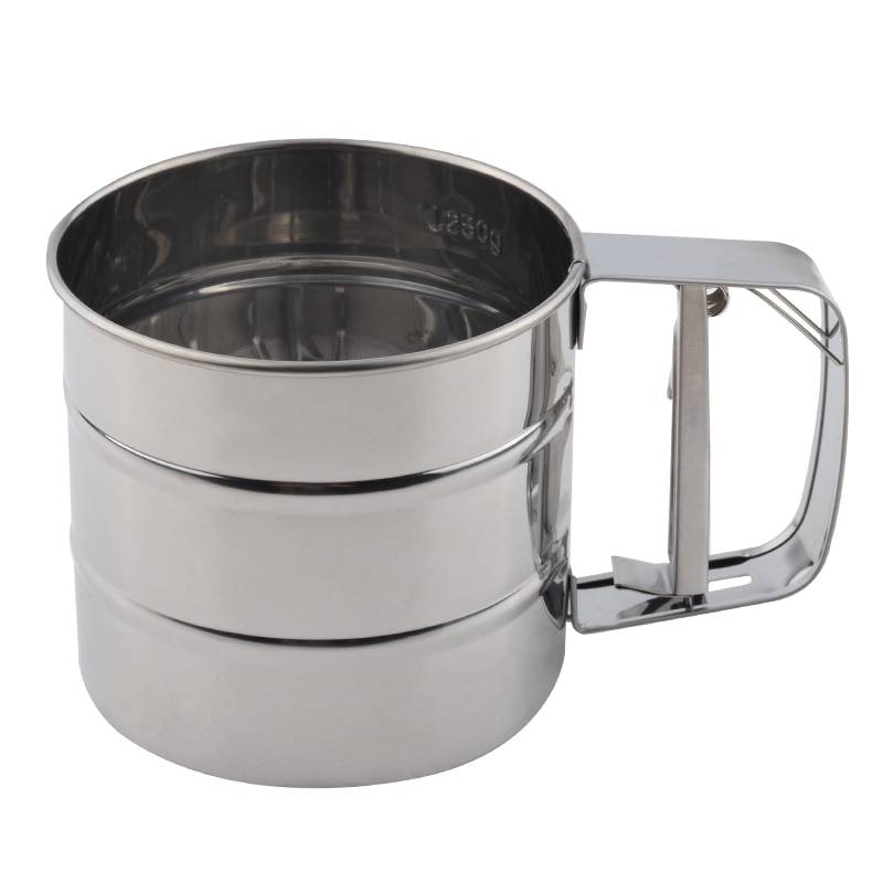 Handheld Stainless Steel Flour Sifter cb5feb1b7314637725a2e7: Silver