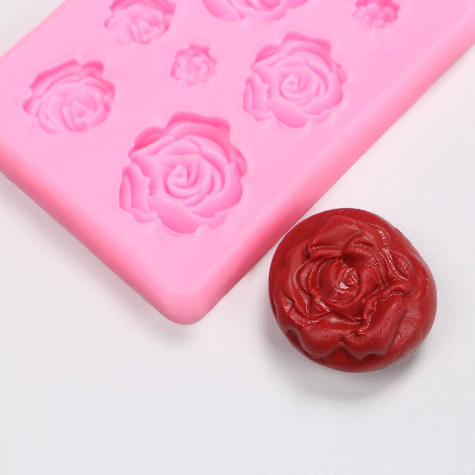 Rose Silicone Mold for Chocolate cb5feb1b7314637725a2e7: Gray|Pink